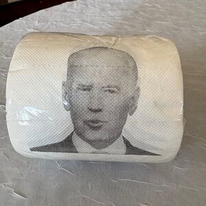 Novelty Toilet Paper with Biden Face.